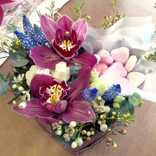 Сердце в коробке с сюрпризом